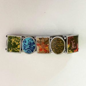 Vtg Viva Beads polymer clay stretch bracelet